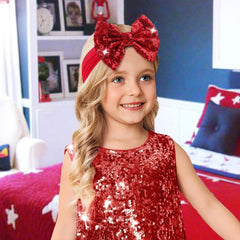 Lanmerry stretchy headband fits newborns to toddlers comfortably without slipping.