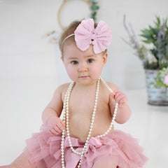 Lanmerry baby headbands gray knot offers versatile styling for everyday outfits.