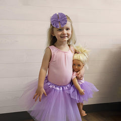 Lanmerry lace big bows headband in purple, soft-stretch fit for everyday wear.