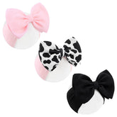 Lanmerry Moo Cow Print 6in bows – front view for cute daily outfits.