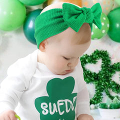 Lanmerry St. Patrick's Day headbands white pack for everyday wear