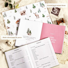 Lanpn Hello Baby Memory Book linen cover closeup β tactile texture enhances gifting appeal and shelf presence.