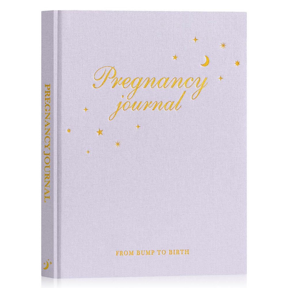 Lanpn pregnancy journal cover purple for treasured memories.