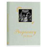 Lanpn pregnancy journal cover sage green with gold foil, premium keepsake