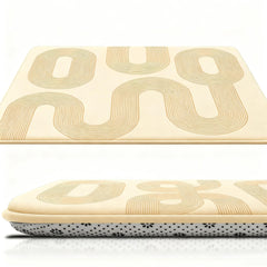 Lansber baby play mat plush foam close-up for tummy time and crawling