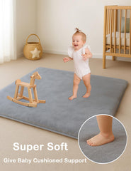 Lansber velvet surface close-up showcases plush texture for cozy playtime