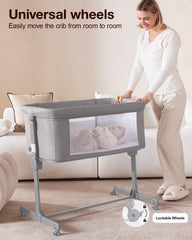 Larex Baby Bassinet 7-height adjustable to fit most beds