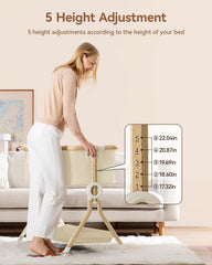Larex Baby Bassinet storage basket keeps essentials within reach