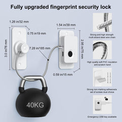 Larimuer fingerprint lock on cabinet drawer for quick childproofing