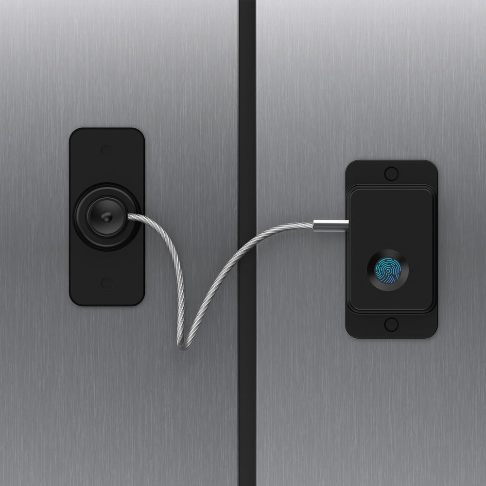 Larimuer Fingerprint Lock front view shows quick, keyless access for families with kids