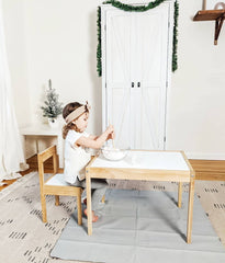 Lark Baby Goods waterproof surface close-up showing spill protection