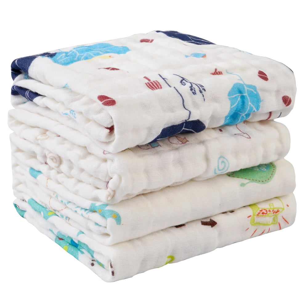 lasoftan baby muslin burp cloths showcase a 6-layer absorbent design for spills