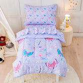 lasoftan Butterfly Toddler Bedding Comforter: cloud-soft microfiber for a cozy night.