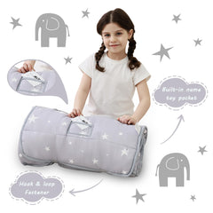 Lasoftan nap mat blanket in soft fleece ready for warm snuggles.