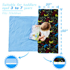 Lasoftan nap mat size 50x21 highlighting ample toddler space