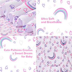 lasoftan toddler bed sheet 45x60 flat sheet highlights durable, easy-care design.