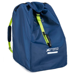 LASUK car seat travel bag with safety drawstring guarding against damage during handling