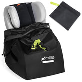 LASUK car seat travel bag with padded shoulder straps for easy airport carrying