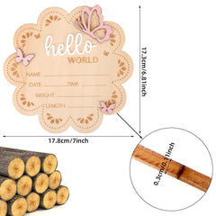 Lasuroa baby announcement name plaque personalizes newborn keepsake for photos