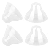 Lasuroa baby bottle lids transparent pack four replacements for quick daily swaps