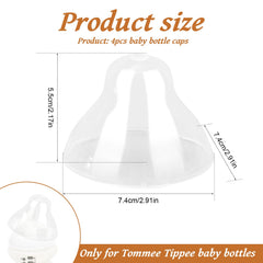 Lasuroa bottle lids Tommee Tippee 5oz 9oz compatibility for secure seals