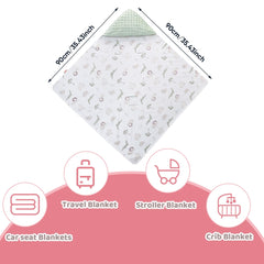 LAT LEE AND TOWN universal blanket fits car seats and strollers for on-the-go comfort.