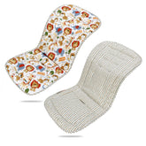 LAT LEE AND TOWN Happy Zoo stroller cushion front pattern for cozy, breathable seating