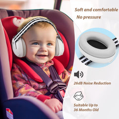 Laudexua noise-cancelling headphones for babies lowers ambient noise levels.