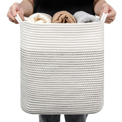 laughbird woven basket with handle for toy storage keeps kids' rooms tidy