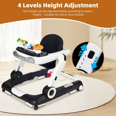 LAUJIA 5-in-1 walker safety-structure with triangular chassis enhances stability.