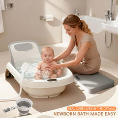 LAUJIA clean rinse cup supports gentle, controlled rinsing of baby's hair and skin.
