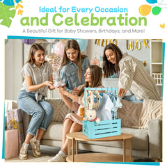 Lavuash crate closet handle rack for easy hanging in nursery