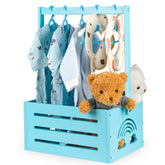 Lavuash wooden baby shower crate closet for organized nursery storage