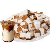 Laweny freeze-dried coffee coconut milk chunks provide an on-the-go energy boost with crisp texture