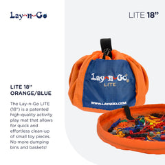 Lay-n-Go drawstring bag conversion for easy carry and storage