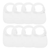 LazyRhino 8-pack baby bibs in unisex design keep outfits clean during meals.