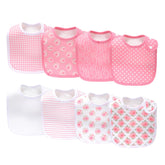 LazyRhino baby bib close-up shows ultra-soft fabric with high absorption for drool