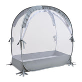 Lazyzzzz crib tent pop-up setup enables quick baby protection