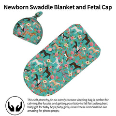 Lcokin newborn swaddle set used as photography prop for cute shoots.