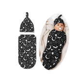 Lcokin Halloween bat swaddle blanket, cozy newborn wrap for calm sleep.