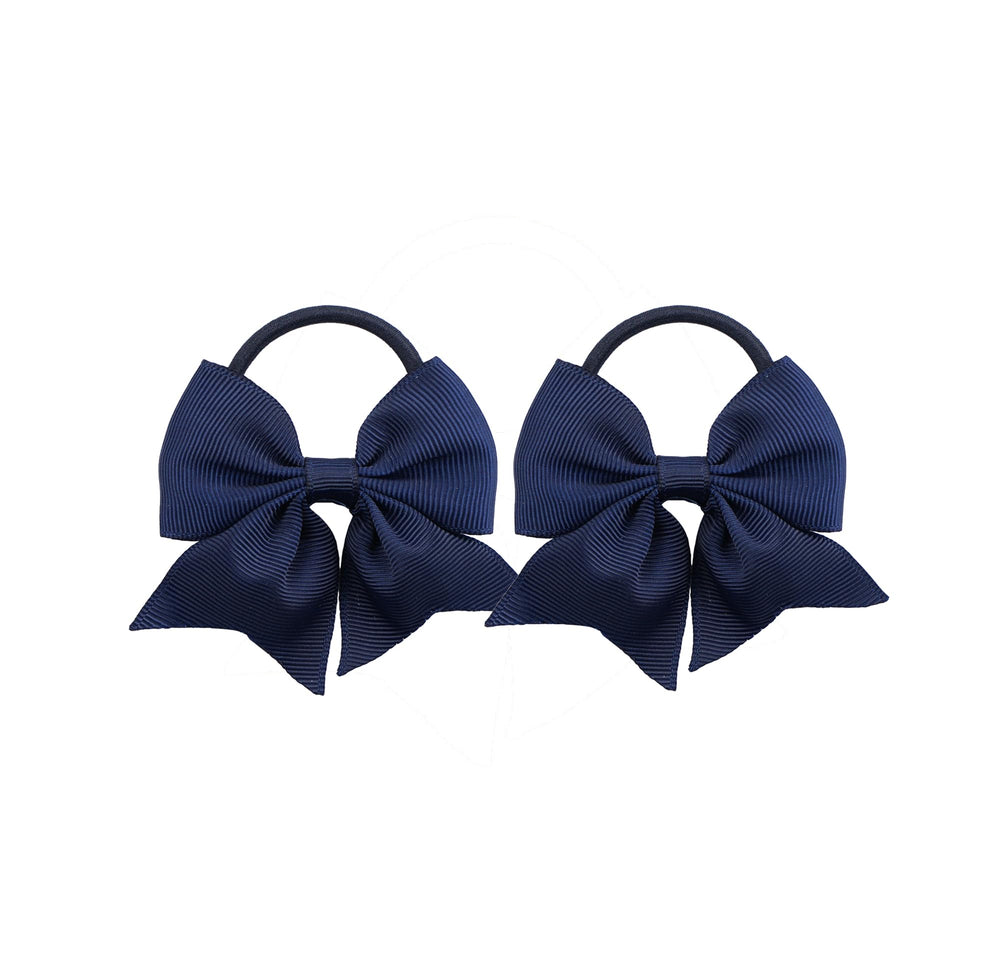 LDDCX Baby Hair Ties Navy Blue Bows Pack keeps little ponytails secure and stylish.