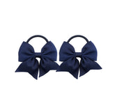 LDDCX Baby Hair Ties Navy Blue Bows Pack keeps little ponytails secure and stylish.
