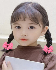 LDDCX styling ideas with bows hair ties on toddler ponytails