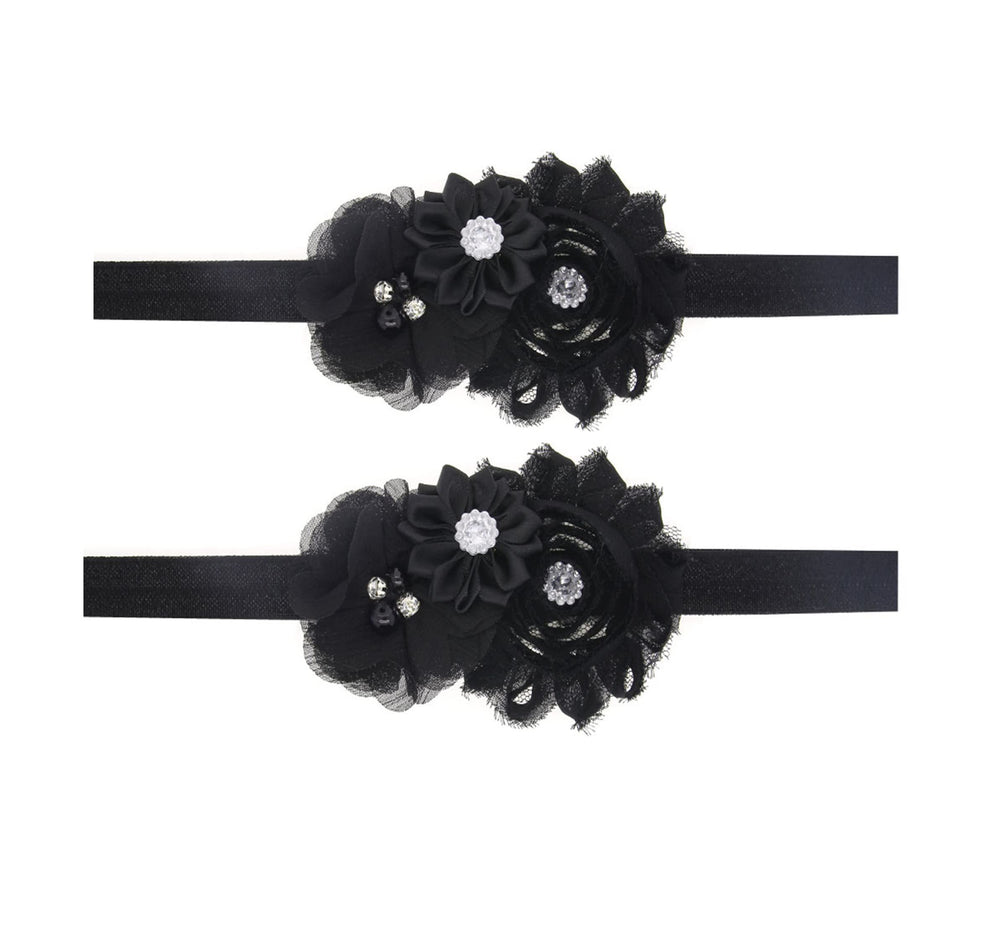 LDDCX Lovely Baby Girl Headband with rhinestone flower, ideal for photos and special occasions