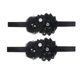LDDCX Lovely Baby Girl Headband with rhinestone flower, ideal for photos and special occasions