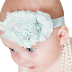 LDDCX silver headband with rhinestone flower adds charm to outfits