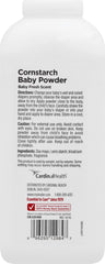 Leader cornstarch baby powder twist-top cap enabling controlled application.