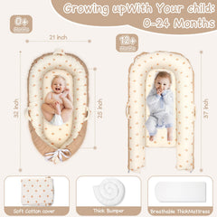 LEADONELNTL Baby Lounger reversible pattern for two looks