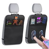Lebogner back-seat cover kick mats waterproof protects seats from mud and spills.