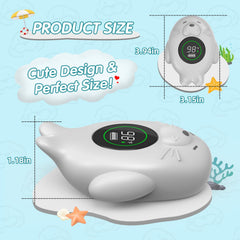 ledfaah large lcd screen delivers quick temperature updates for bath or room use